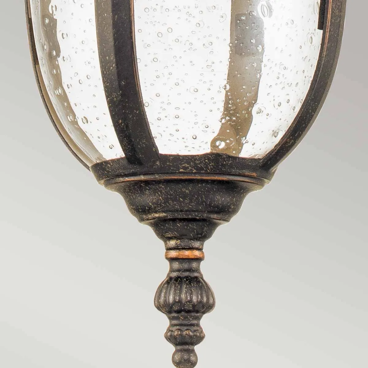 Cleveland 1 Light Small Chain Lantern | Weathered Bronze