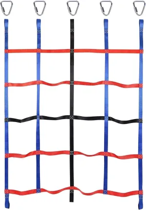 Climbing Net, Heavy Duty Climbing Cargo Net Rope Ladder, Outdoor Cargo Webbing Net for Playground Climbing Games