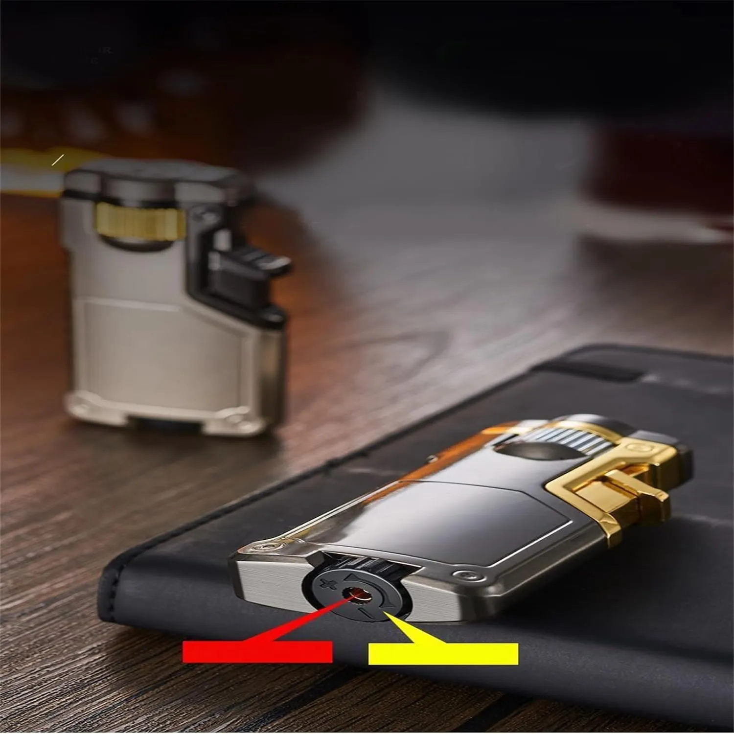 Color Changing Flame Waterproof Lighter Torch Lighters Butane Butane Torch Lighter for BBQs Camping (D8)