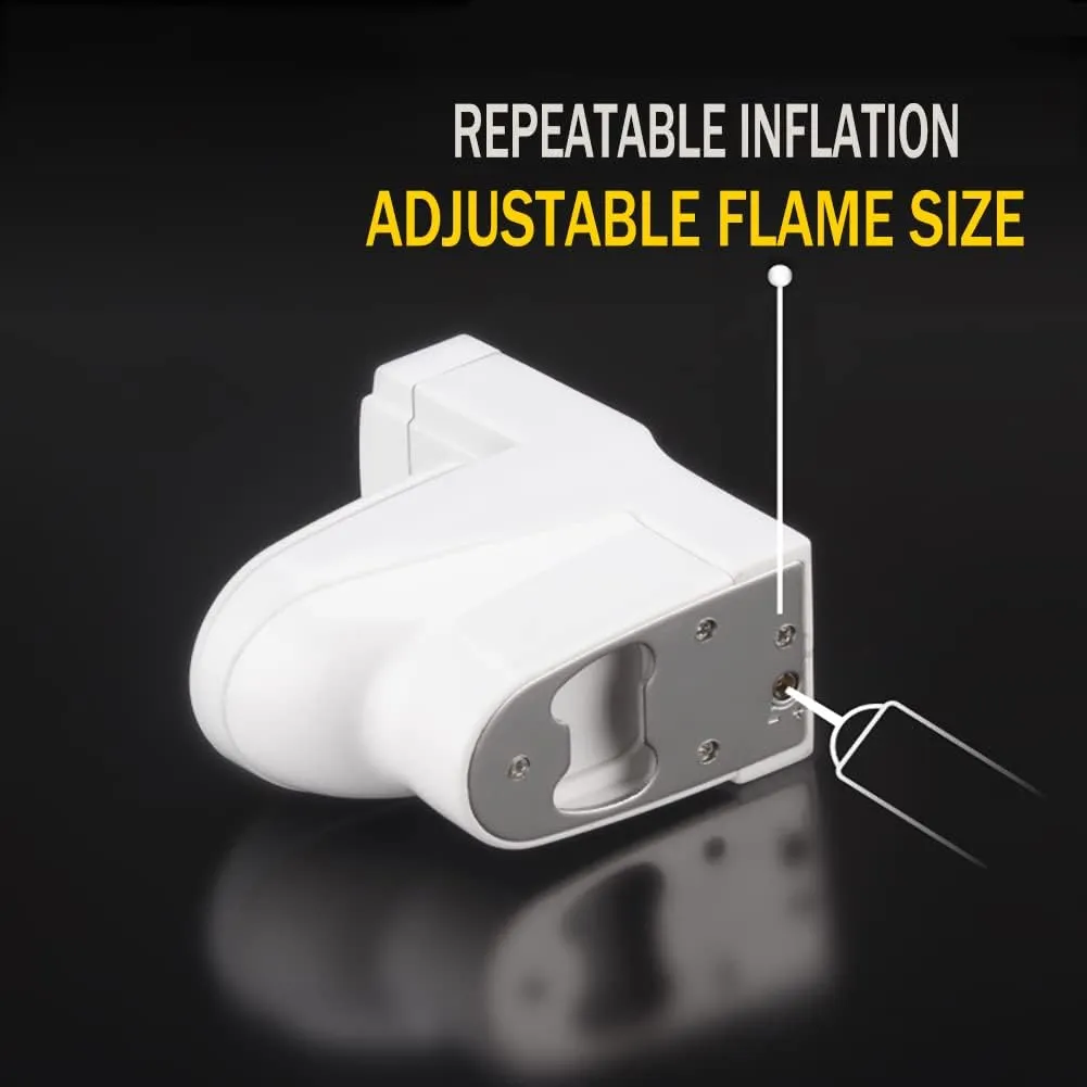 Cool Torch Lighters Refillable Creative Toilet Shape Windproof Jet Flame Lighter for Gifts Fireplace Candle Camping BBQ (Without Butane Gas) (21)