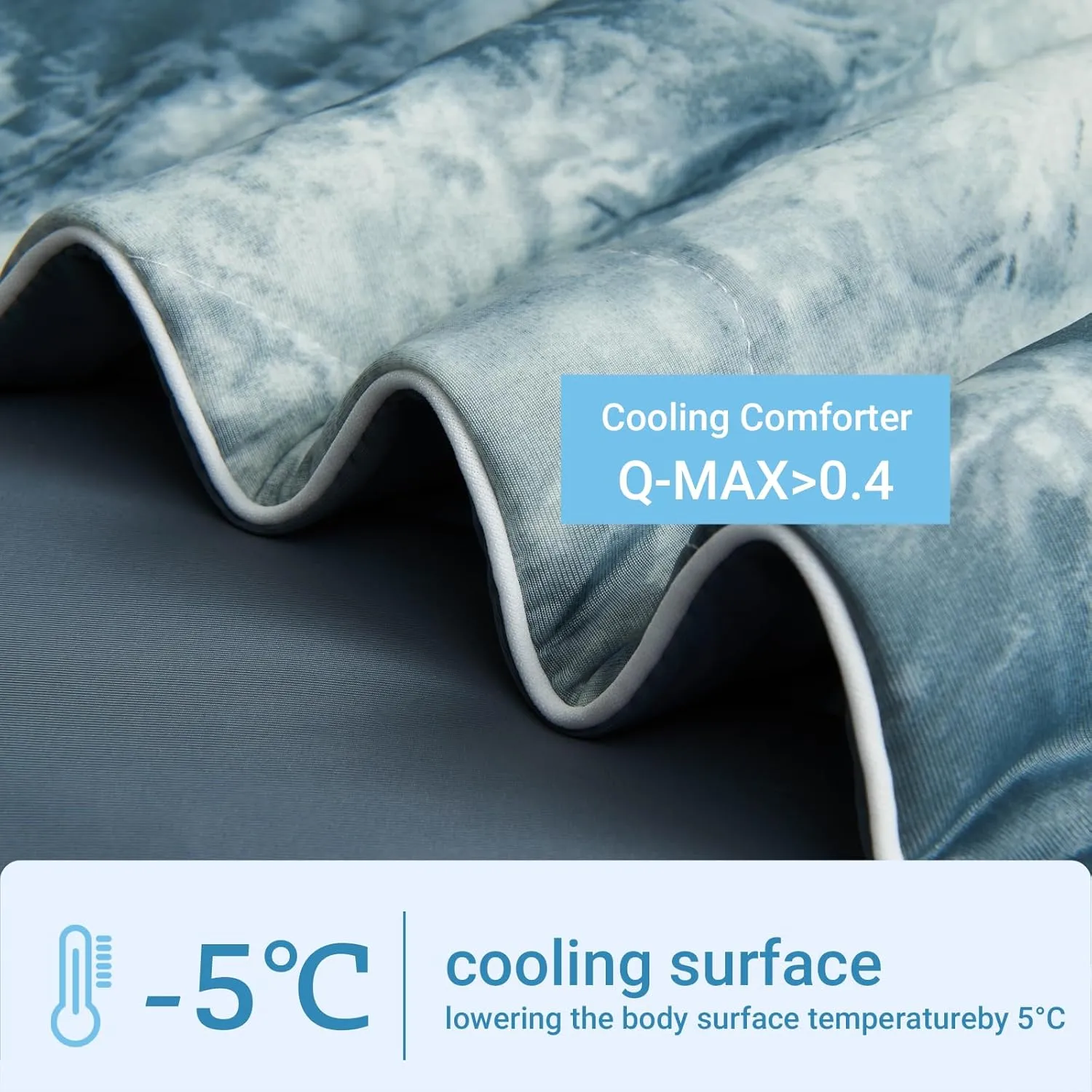 Cooling Comforter Queen Size, Summer Cooling Blankets for Hot Sleepers and Night Sweats, Lightweight Breathable Cooling Comforter Bedding for Sofa, Bed, Camping, Office