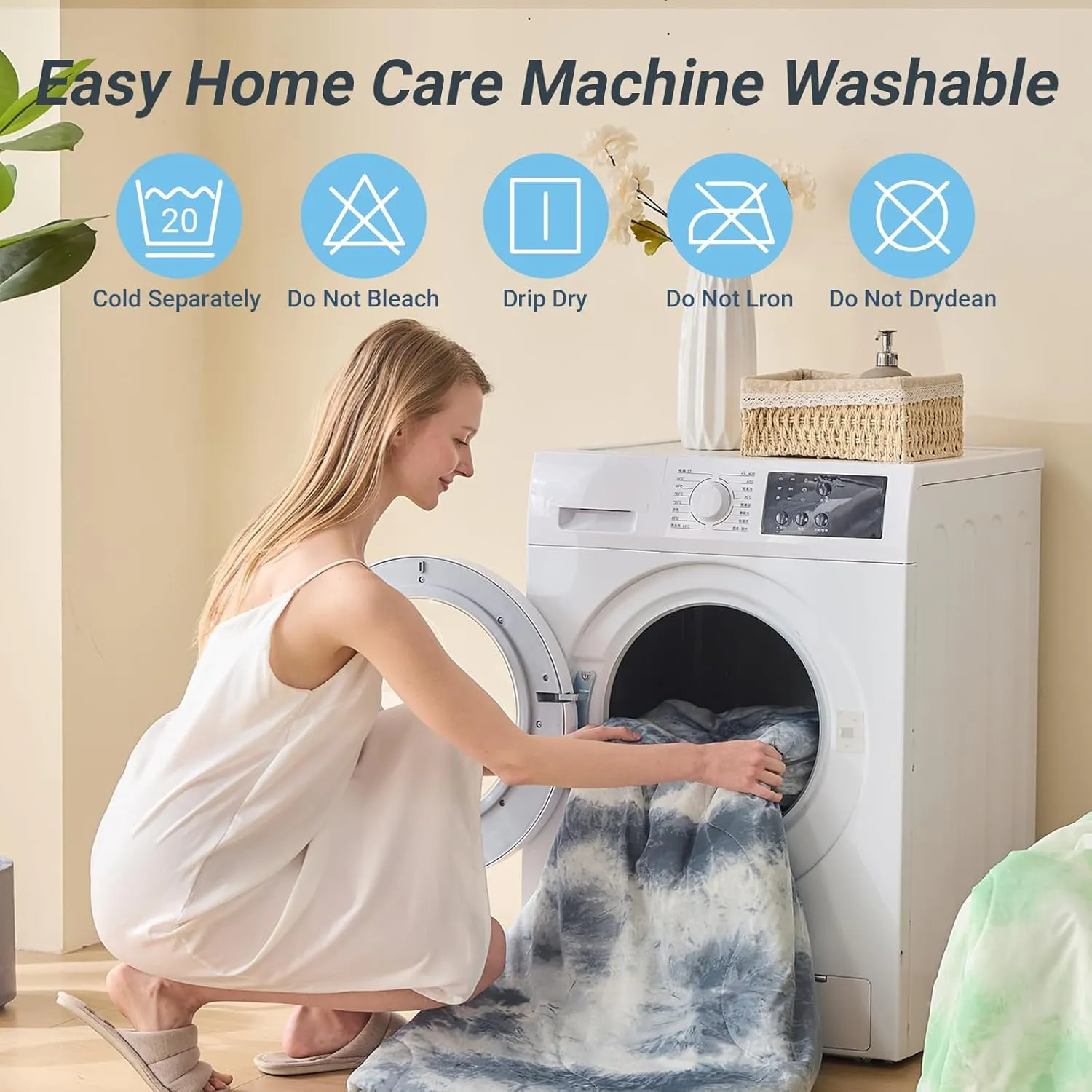 Cooling Comforter Queen Size, Summer Cooling Blankets for Hot Sleepers and Night Sweats, Lightweight Breathable Cooling Comforter Bedding for Sofa, Bed, Camping, Office
