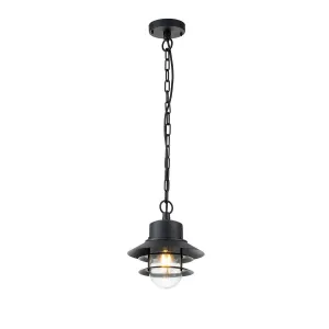 Copenhagen 1 Light Chain Lantern | Black