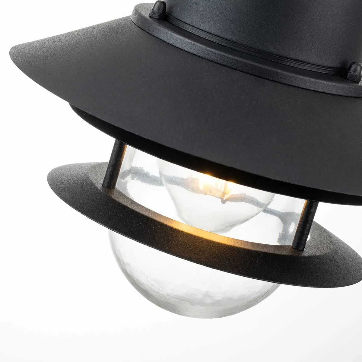 Copenhagen 1 Light Chain Lantern | Black