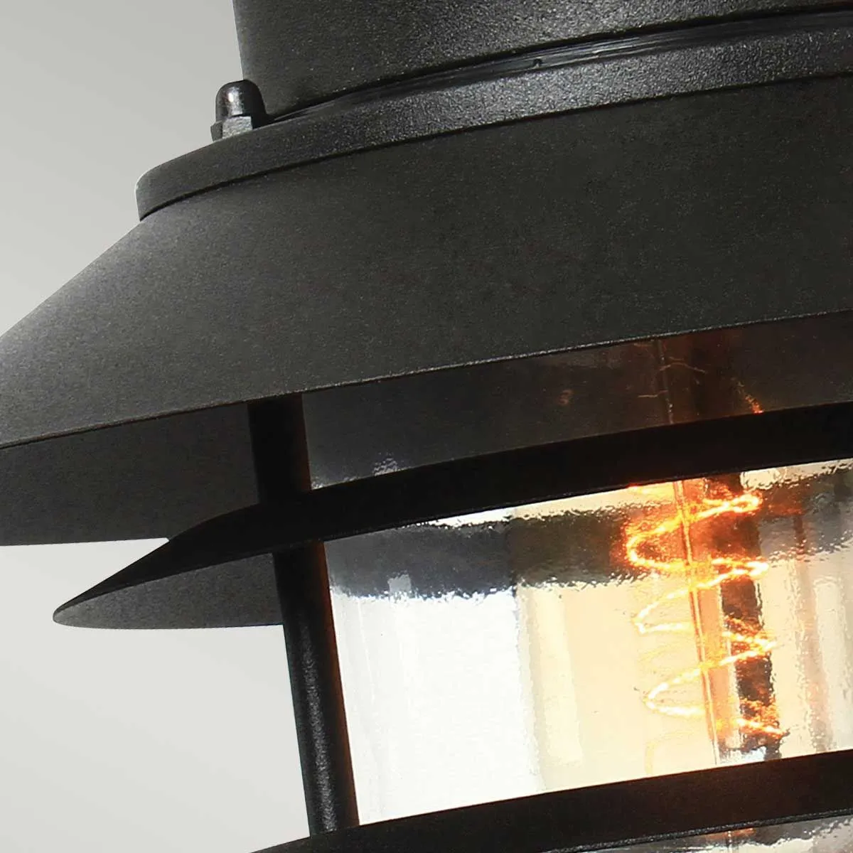 Copenhagen 1 Light Wall Lantern | Black