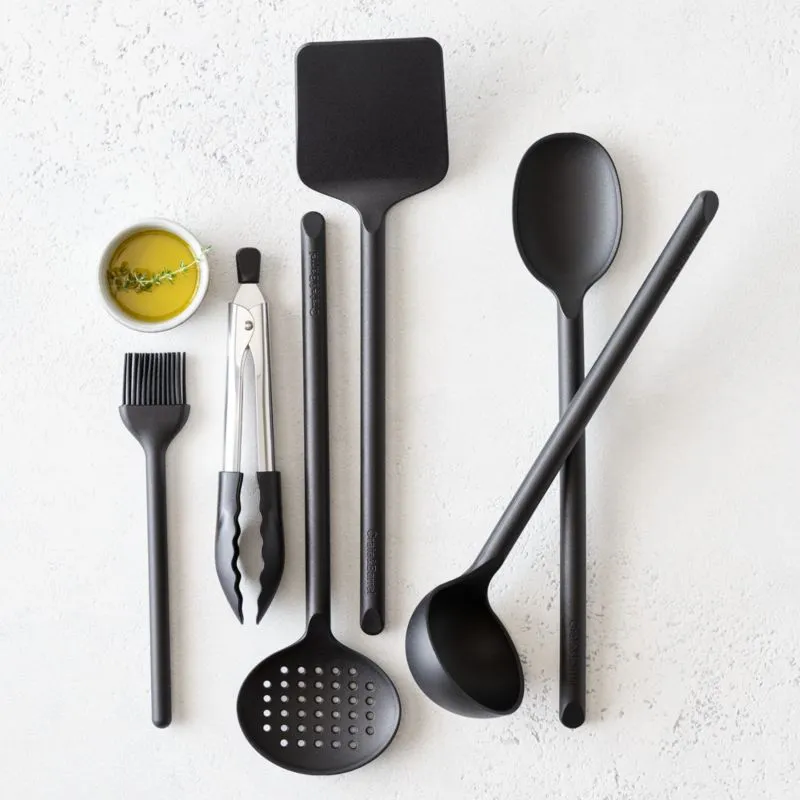 Crate & Barrel Black Nylon Turner