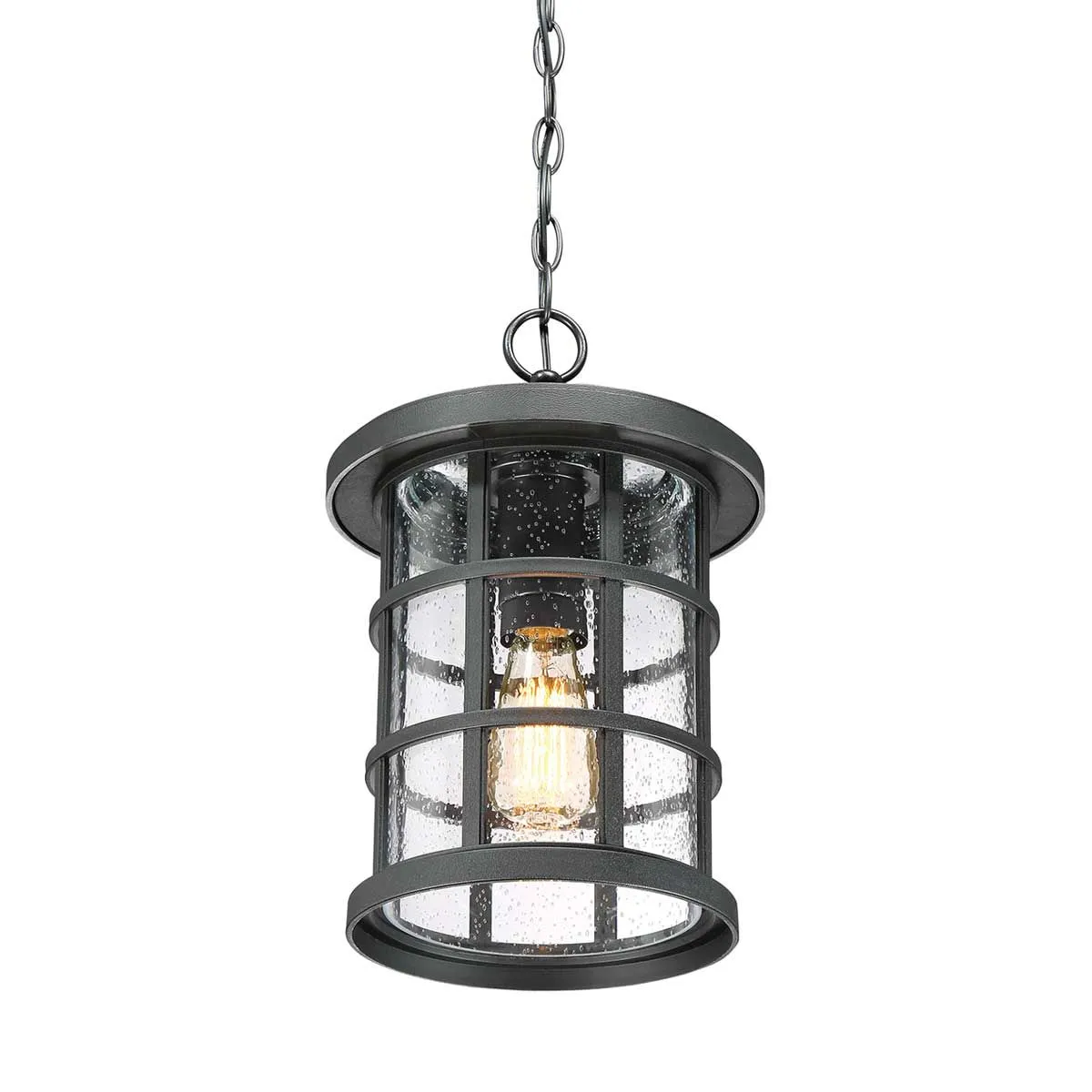 Crusade 1 Light Chain Lantern | Earth Black