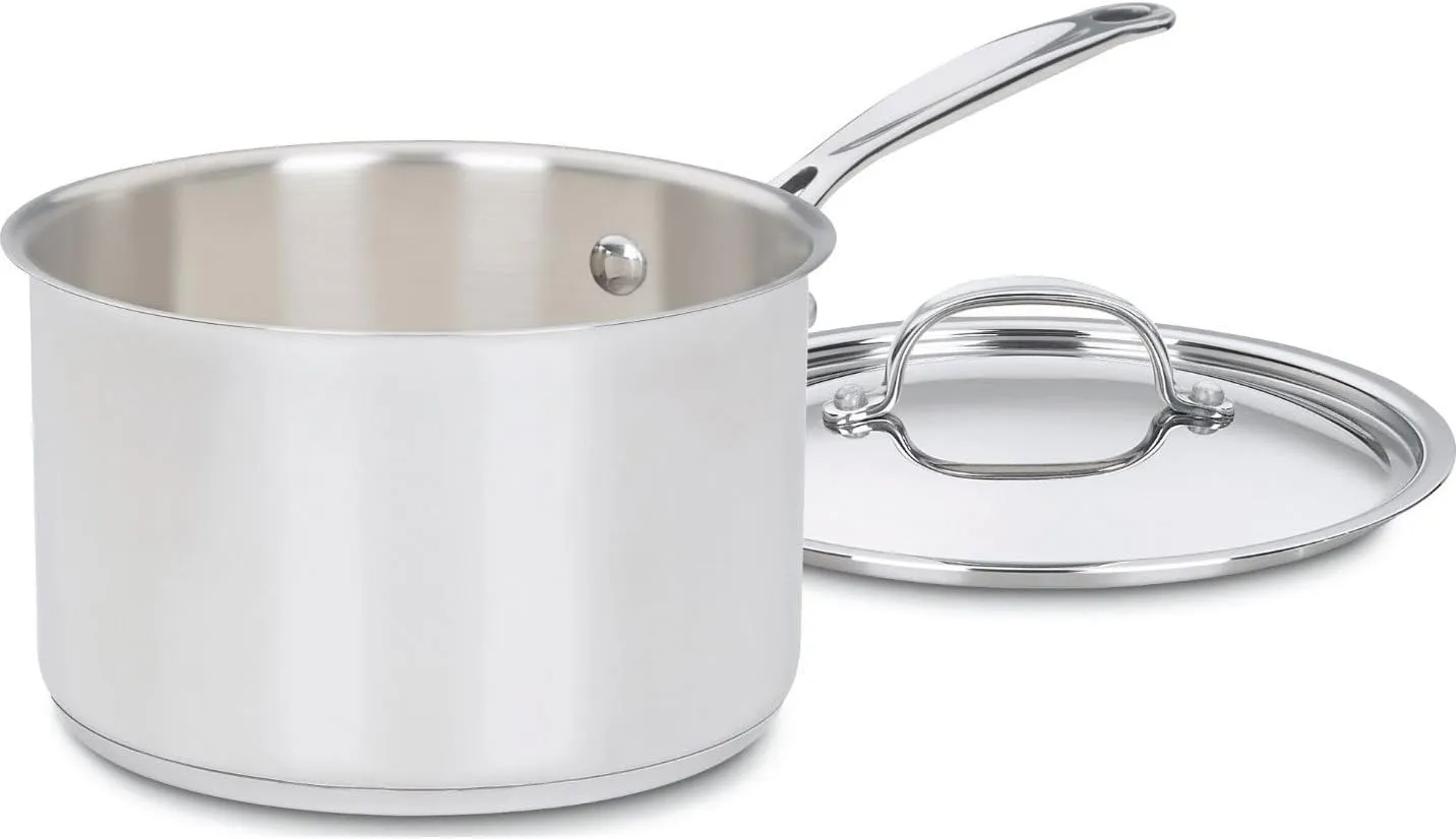 Cuisinart 7194-20 Chef's Classic Stainless 4-Quart Saucepan with Cover