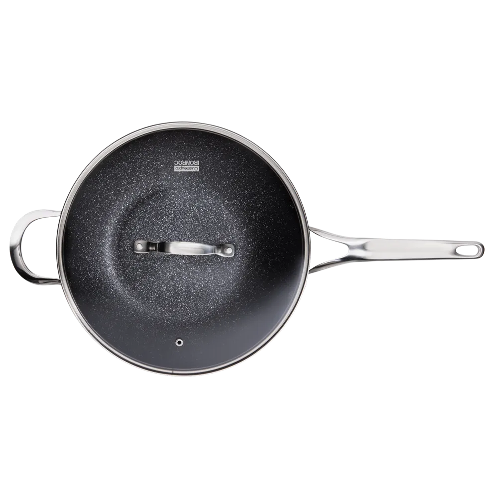 Cuisine::pro® IRONROC Wok with Lid 12"
