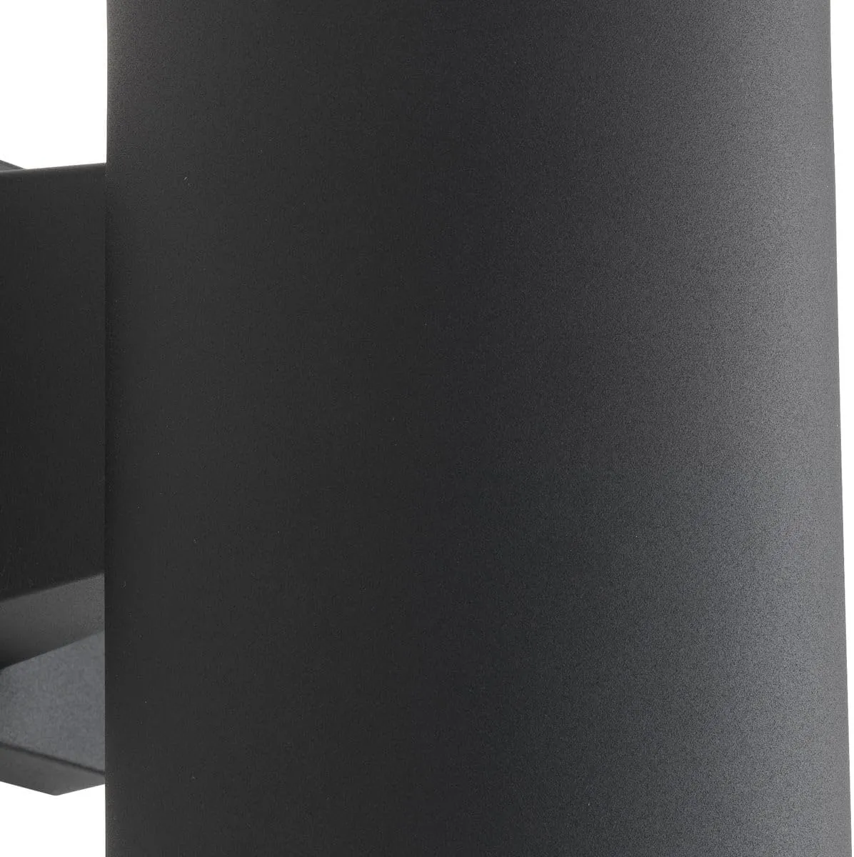 Cylinder Collection 5" Modern Outdoor Wall Lantern Light Black