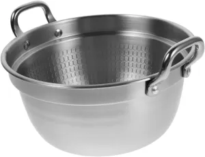 DECHOUS Stainless Steel Ramen Cooking Pot Fast Heating Noodle Pot for Camping Outdoor Use Double Handle Design for Preparation for Soups and Pasta