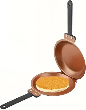Double Sided Frying Pan Nonstick Folding Breakfast Pan Pancake Cake Fried Egg Pan Kitchen Cookware Tools Kitchen Accessories