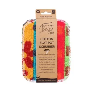 Eco Basics Cotton Flat Pot Scrubber (Pack of 2)