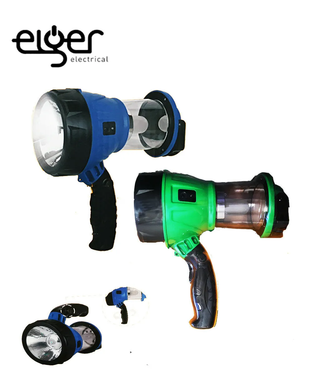 Eiger 2 in 1 LED Spotlight & Lantern Combo/3W LED/180 Adjustable/Carry Handle