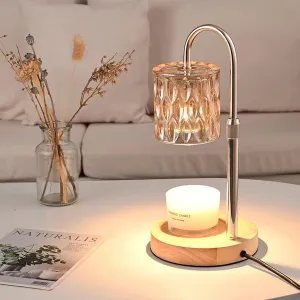Electric Timer Candle Warmer Light,with Bracket Dimmable Candles Wax Glass Warmers Lamps for Jar Candles Burner No Flame Scented Melting Warming Lantern Adjustable Height(50W*4PCS) (D)