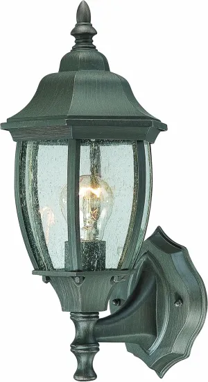 Elk Home Covington Outdoor Light-Wall Lantern, Painted Bronze & Glass, 6.5" W x 7.75" D x 14.25" H, Porch, Patio Light