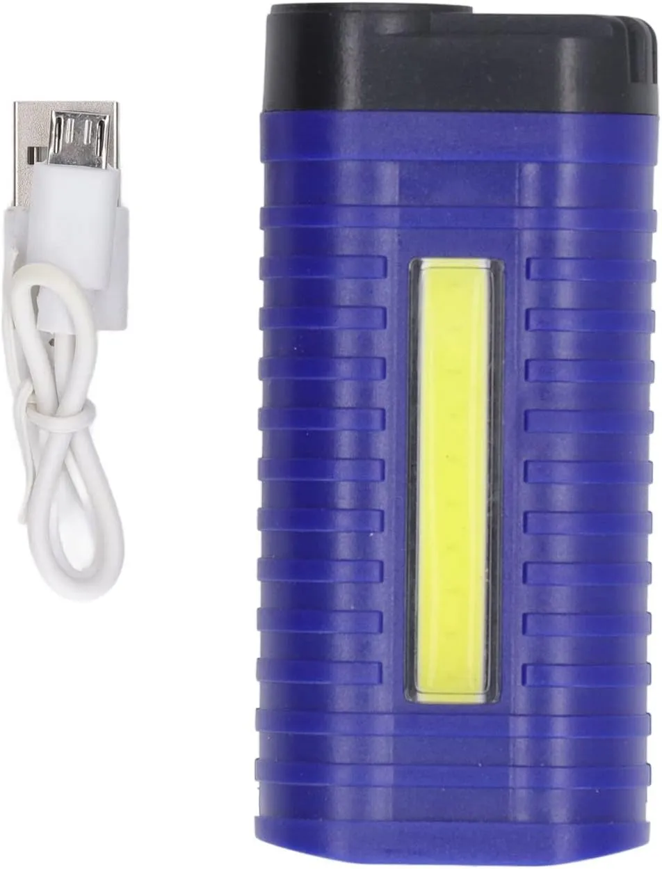 EVTSCAN LED COB Dual Light Source Flashlight USB Charging Work Lamp Outdoor Flashlight Pen Clip