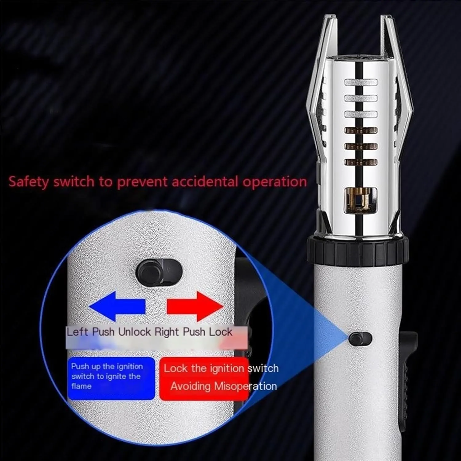 Fireblaze Dual-Fuel Torch Lighter - Adjustable Windproof Flame & Rechargeable Butane/Electric Hybrid (Lightsaber Design with Flame Control)(#1)