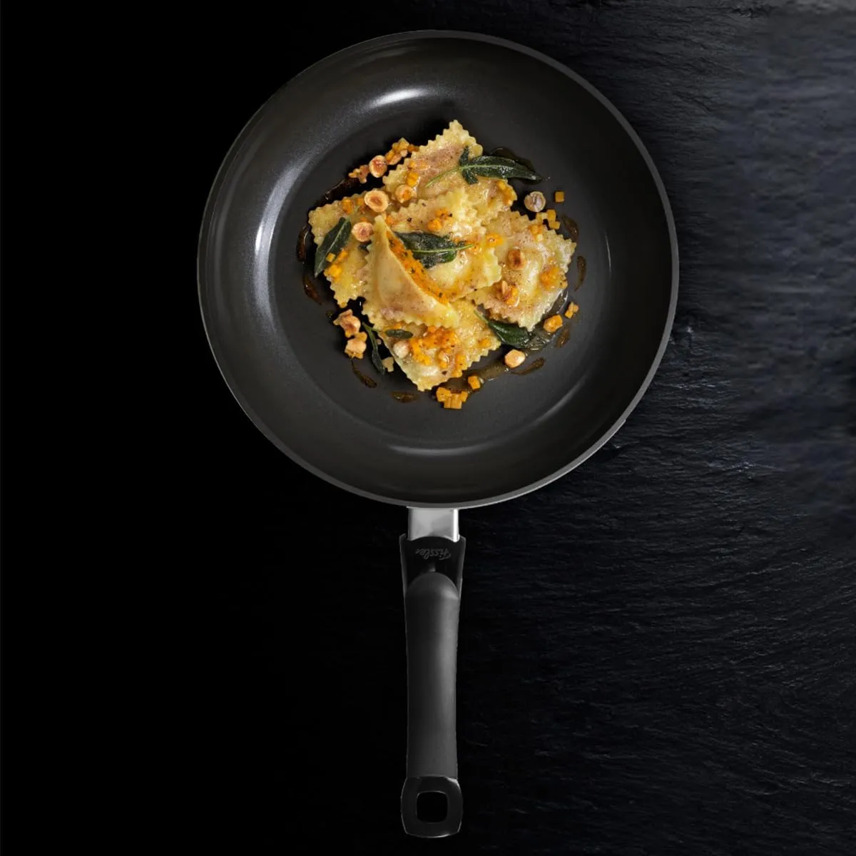 Fissler Ceratal Classic Ceramic 9.5 Inch Non-Stick Frying Pan, Orbit Black, Made without PFAS