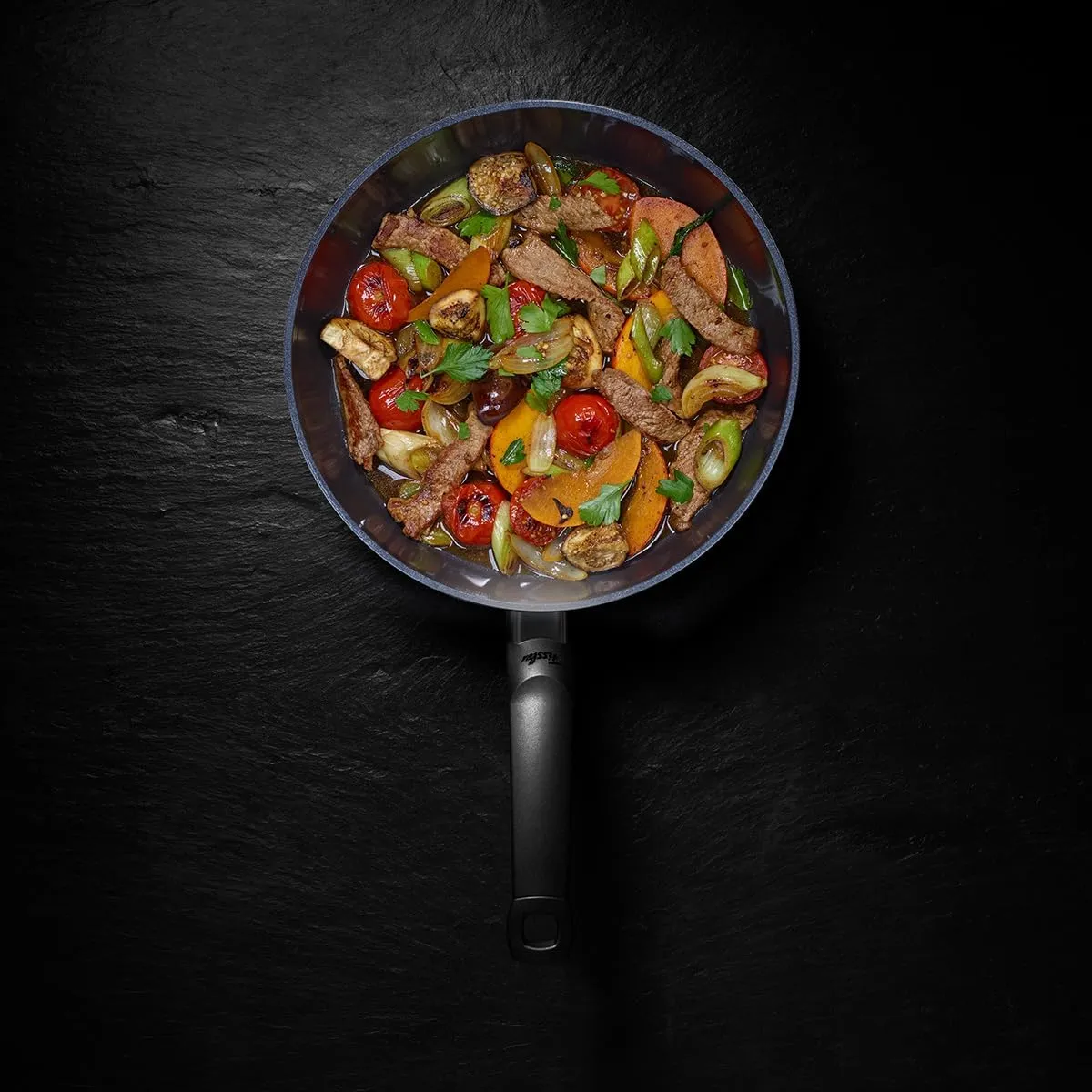 Fissler Ceratal Classic Ceramic 9.5 Inch Non-Stick Frying Pan, Orbit Black, Made without PFAS