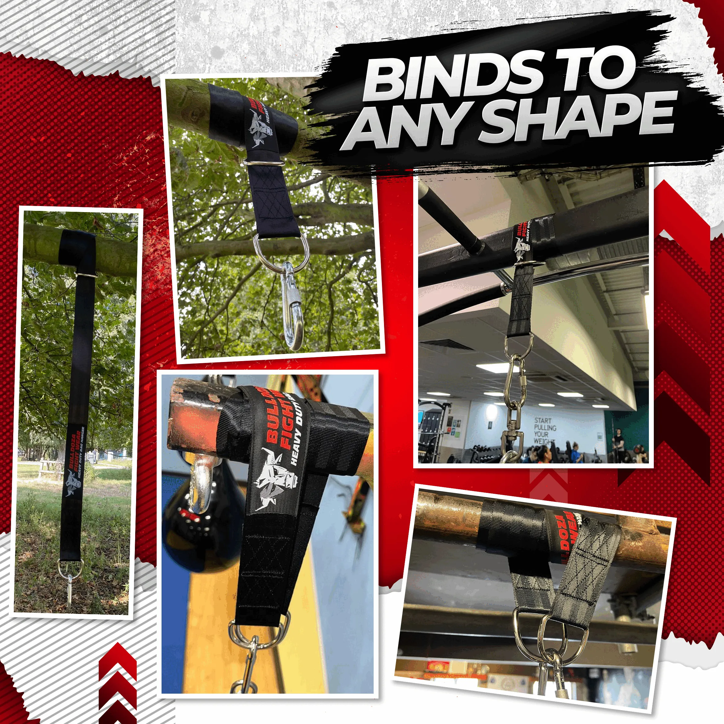 FOUR SIZES 3ft-10ft HEAVY DUTY PUNCH BAG HANGER STRAP