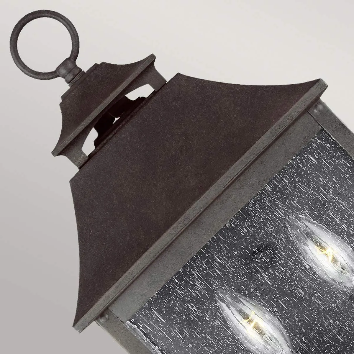 Galena 2 Light Half Lantern | Sable