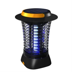 Gecko Cordless Solar/USB Rechargeable Lantern Zapper/ Ideal for Patio, Picnic & Camping
