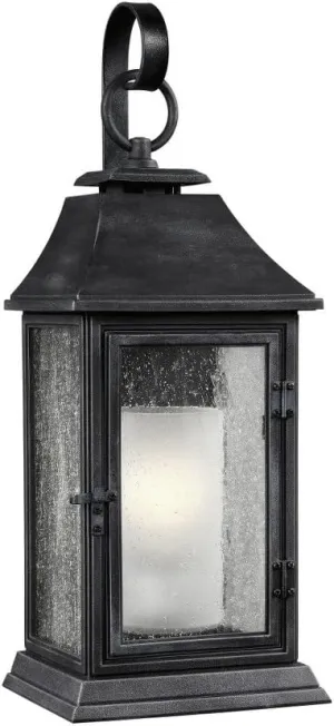 Generation Lighting-Sean Lavin-One Light Outdoor Wall Sconce in Transitional Style-7.38 Inch Wide by 19.13 Inch Tall-Dar