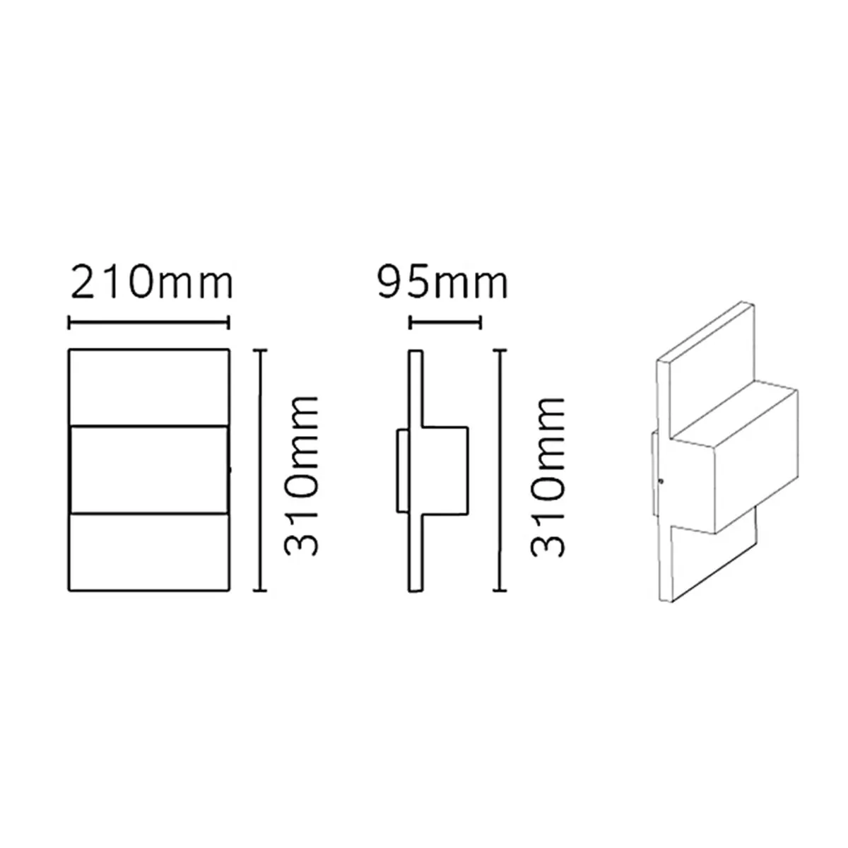 Geneve E27 Wall Lantern - Graphite | Graphite