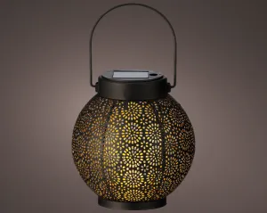 Globe Solar Lantern - Black & Gold