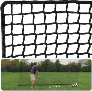 Golf Practice Net Golf Ball Hitting Netting（Net Only）, Heavy Duty Nylon Golf Sports Netting Barrier Nets 10x10ft/10x15ft/10x20ft/10x25ft/10x30ft/10x40ft