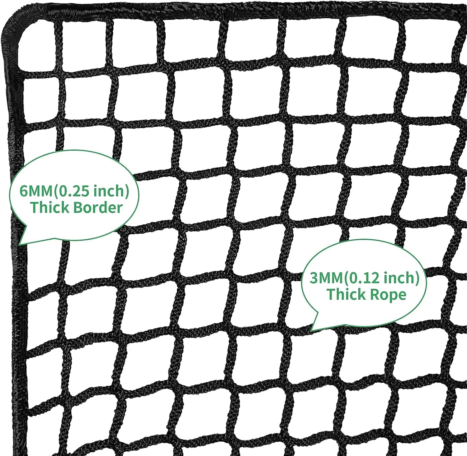 Golf Practice Net Golf Ball Hitting Netting（Net Only）, Heavy Duty Nylon Golf Sports Netting Barrier Nets 10x10ft/10x15ft/10x20ft/10x25ft/10x30ft/10x40ft