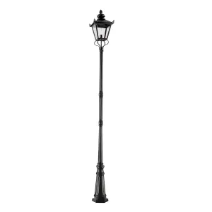 Grampian 1 Light Lamp Post | Black