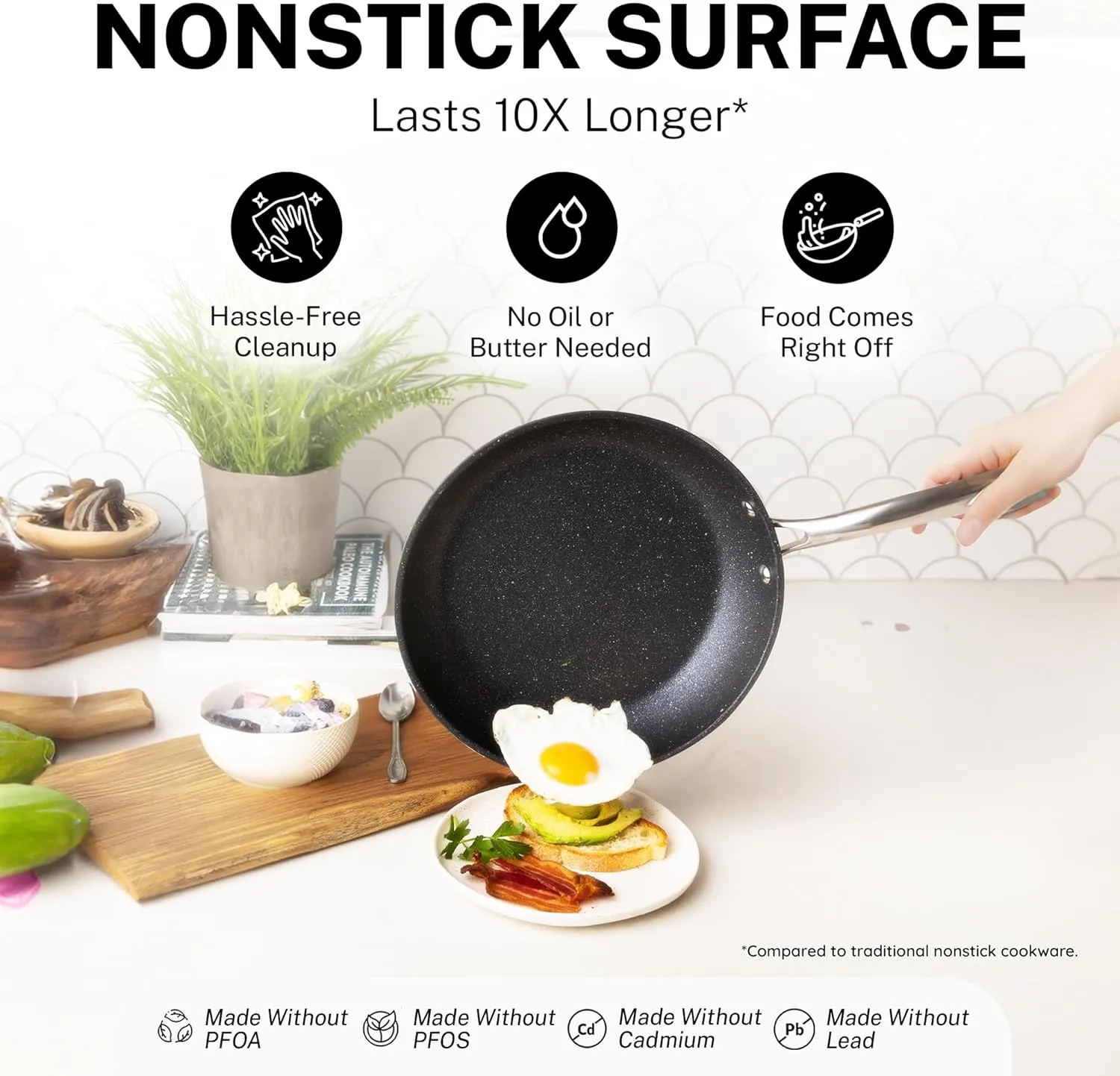 GRANITESTONE 20 Pc Kitchen Pots and Pans Set Non Stick Cookware Set, Kitchen Granite Nonstick Cookware Sets, Diamond Coated Non Toxic Cookware Set, Oven & Dishwasher Safe