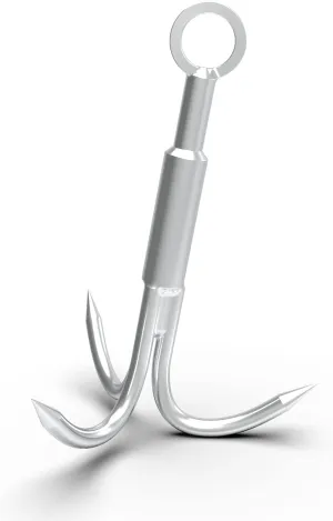 Grappling Hook with 3-Claw Stainless Steel,3 Claw Climbing Carabiner Hook for Retrieving,Outdoor Hiking,Tree Limb Removalr,Salvage.