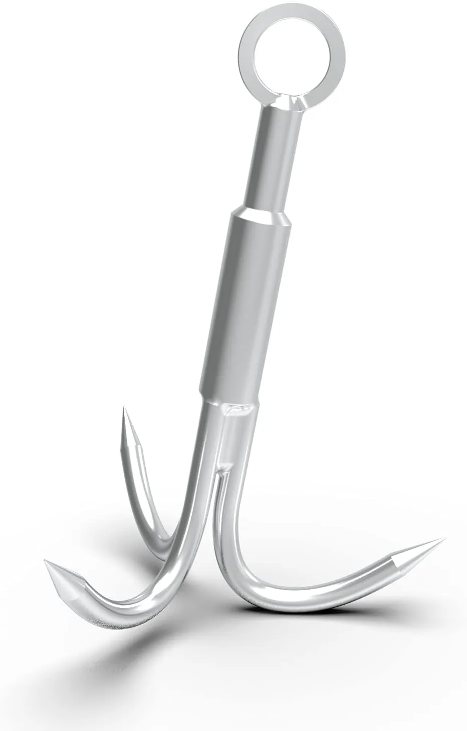 Grappling Hook with 3-Claw Stainless Steel,3 Claw Climbing Carabiner Hook for Retrieving,Outdoor Hiking,Tree Limb Removalr,Salvage.