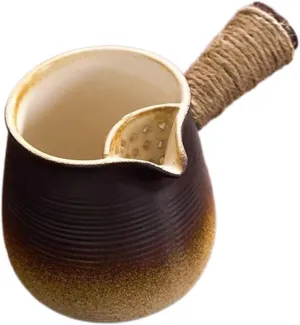 Greek Coffee Pot Clay with Large Capacity 700ml Non Stick Pot for Outdoor Trips