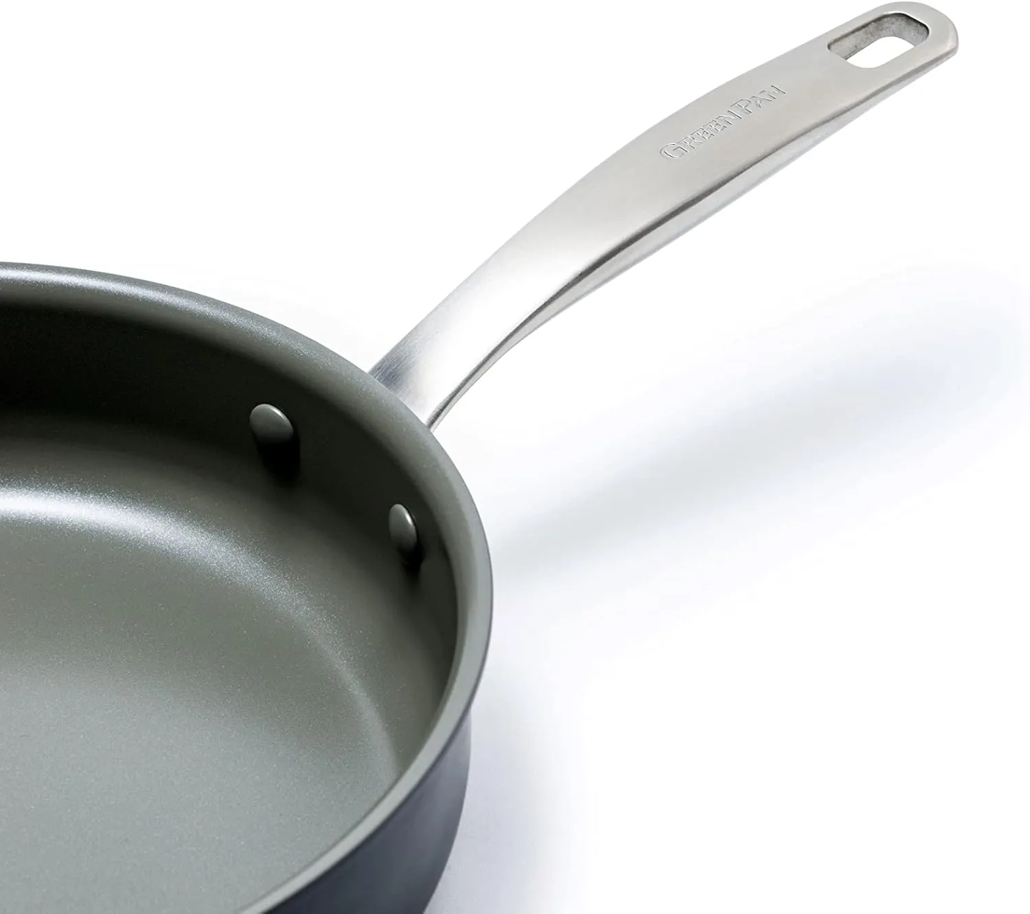 GreenPan Chatham Hard Anodized Healthy Ceramic Nonstick 10 Piece Cookware Pots and Pans Set, Frying Pan Skillets, Saucepans, Saute Pan, Stockpot, Lids, PFAS & PFOA-Free, Dishwasher & Oven Safe, Gray