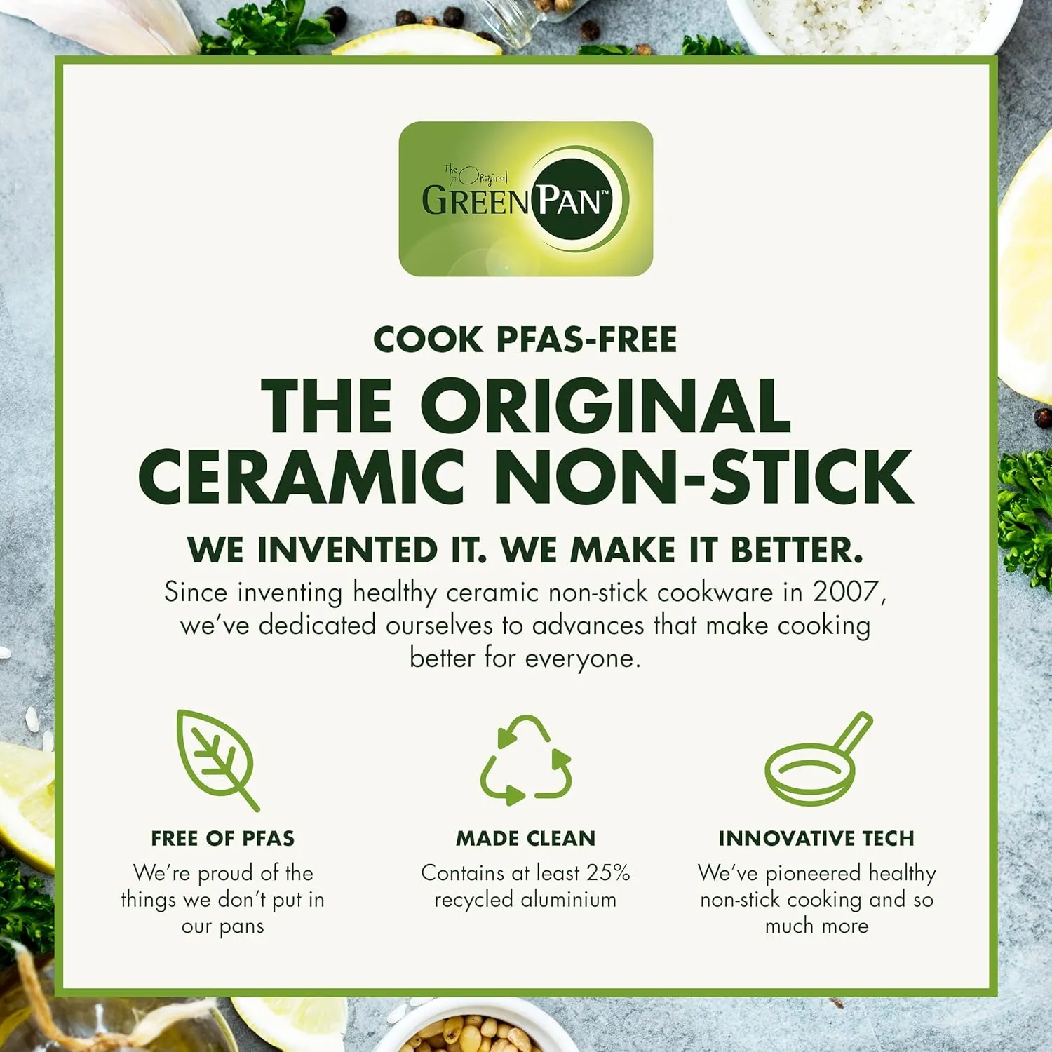GreenPan Lima Midnight Hard Anodized Healthy Ceramic Nonstick 11 Piece Cookware Pots and Pans Set, PFAS-Free, Induction, Oven Safe, Black