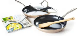 GreenPan Limited Edition 10th Anniversary 5pc Ceramic Non-Stick Cookware Set, Bronze