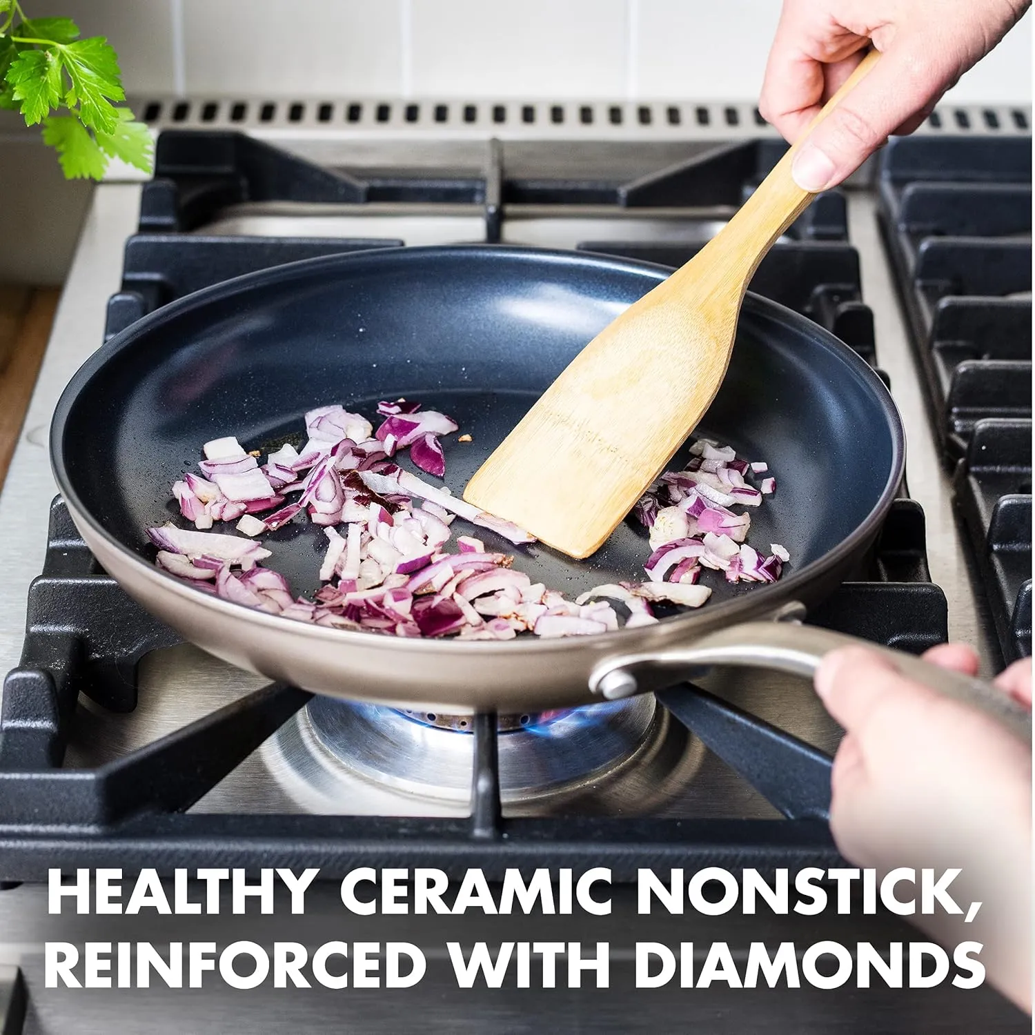 GreenPan Limited Edition 10th Anniversary 5pc Ceramic Non-Stick Cookware Set, Bronze