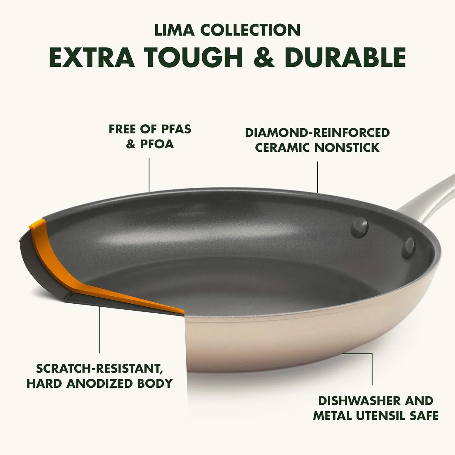 GreenPan Limited Edition 10th Anniversary 5pc Ceramic Non-Stick Cookware Set, Bronze