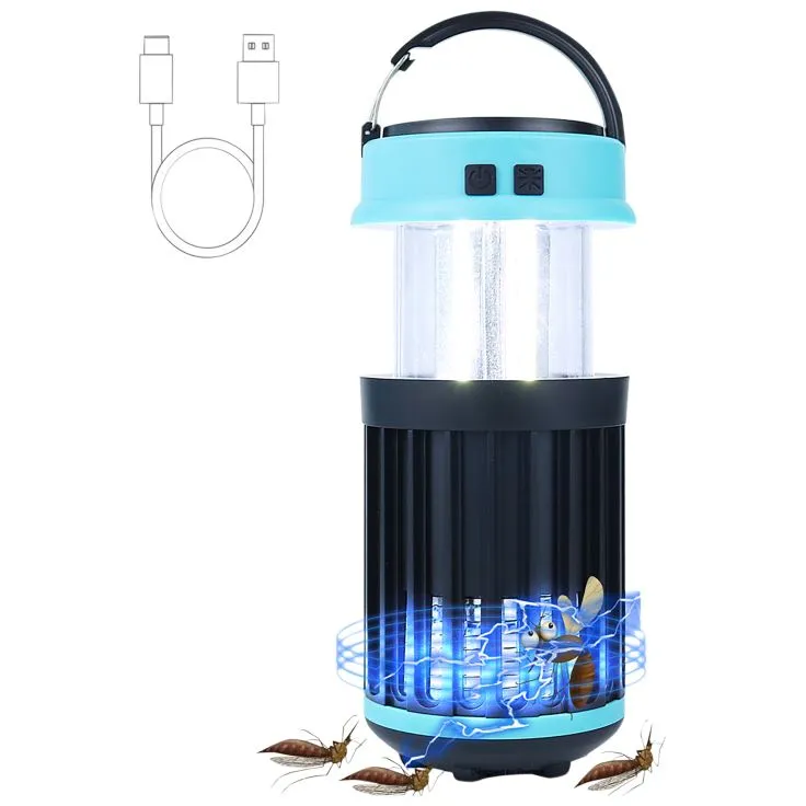 Hakol Outdoor Solar Powered LED Rechargeable Mosquito Zapper Lantern