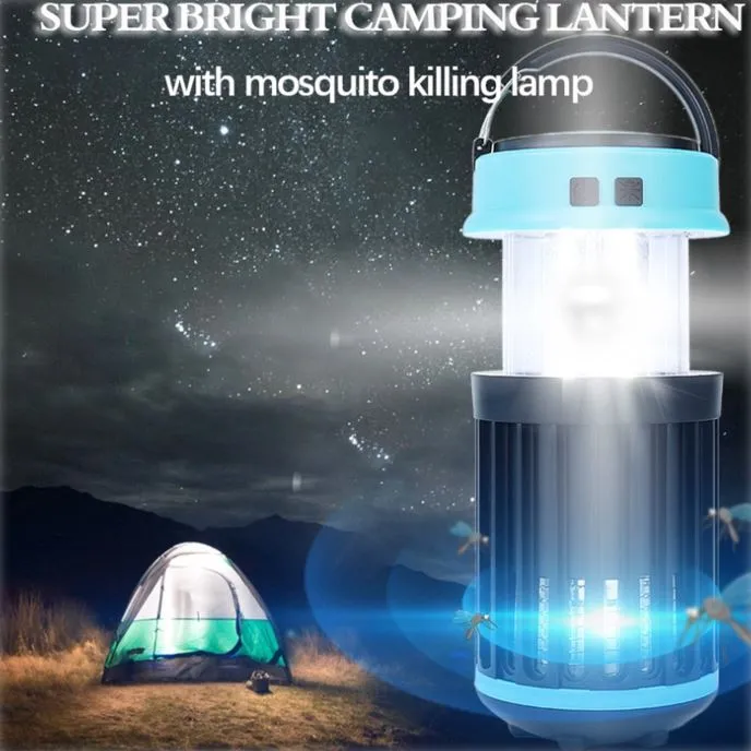 Hakol Outdoor Solar Powered LED Rechargeable Mosquito Zapper Lantern