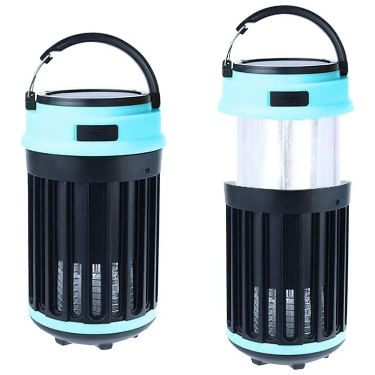 Hakol Outdoor Solar Powered LED Rechargeable Mosquito Zapper Lantern