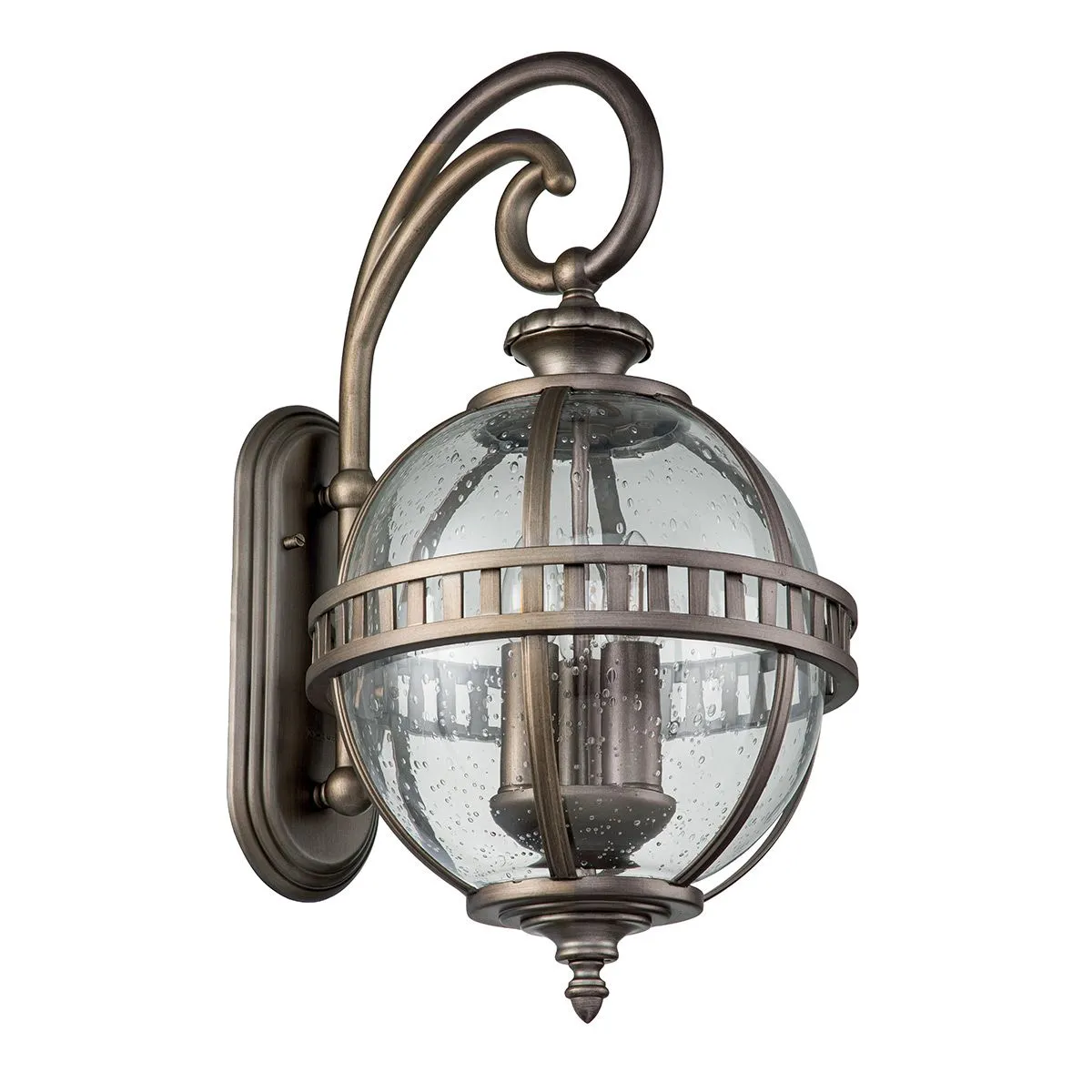 Halleron 3 Light Wall Lantern | Burnished Bronze
