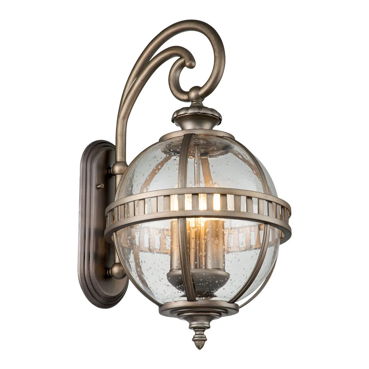 Halleron 3 Light Wall Lantern | Burnished Bronze
