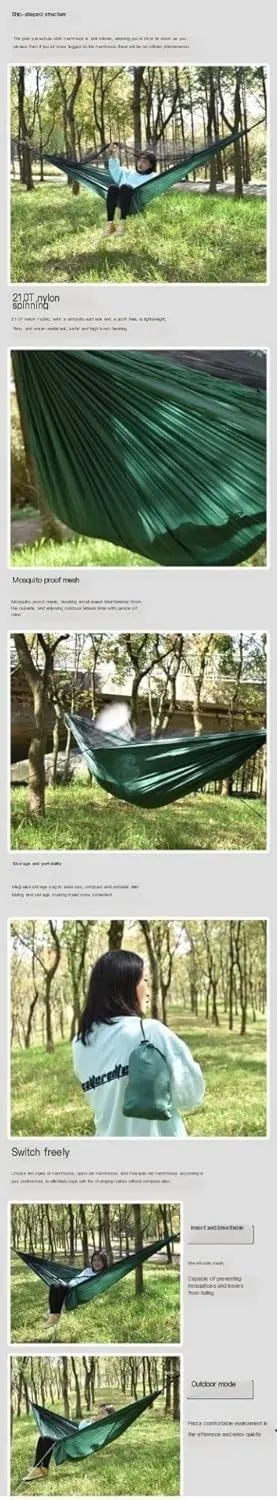 Hammock Tent Heavy Duty Portable Camping Hammock with net Travel Backpacking Hiking Outdoor