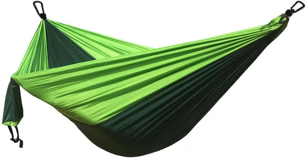 Hammocks Parachute Hammock with Hammock Straps and Black Carabiner Camping Survival Travel Outdoor Beach Hiking Gear Backpacking Hammock Outdoor Hammock