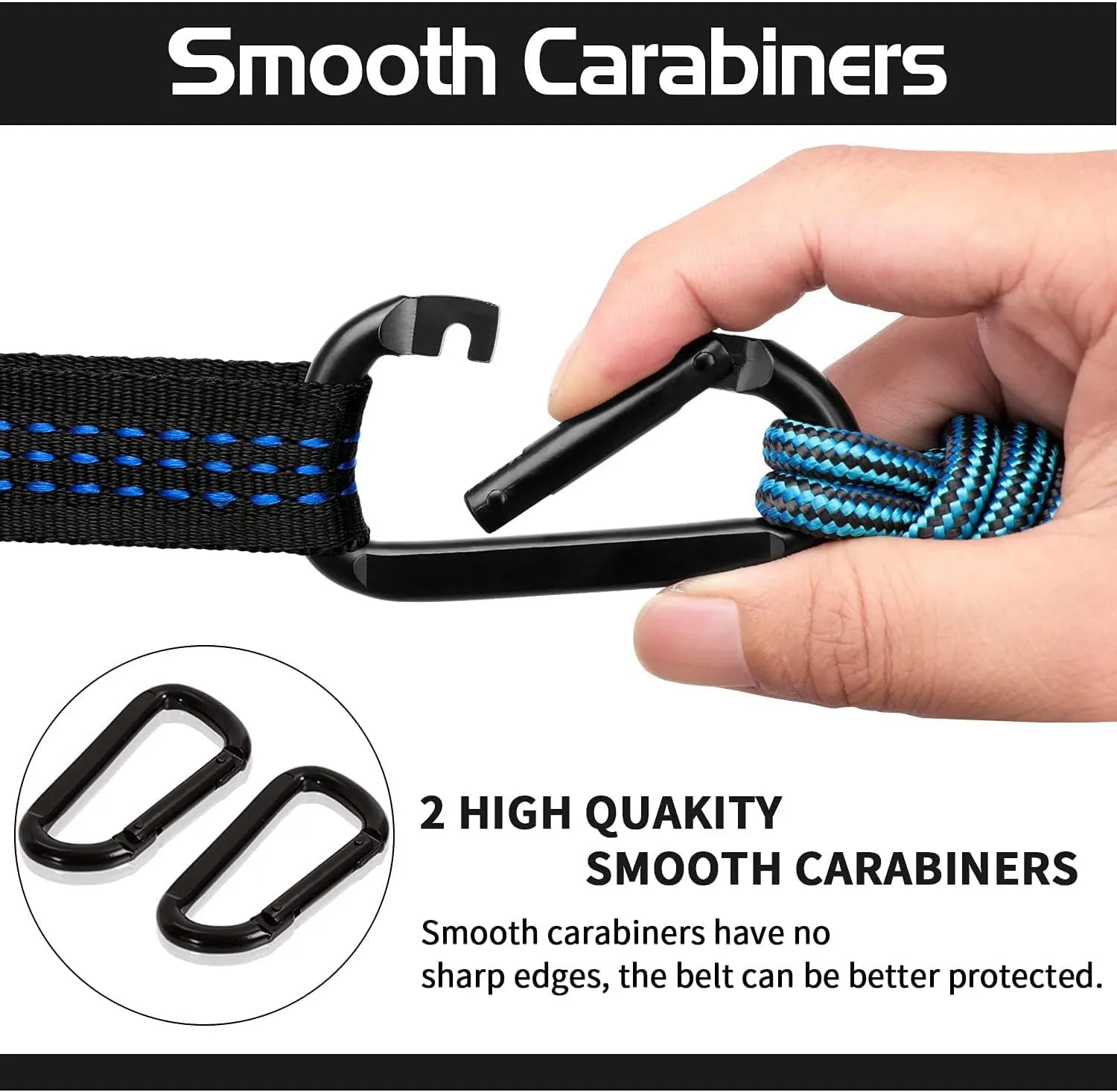 Hammocks Parachute Hammock with Hammock Straps and Black Carabiner Camping Survival Travel Outdoor Beach Hiking Gear Backpacking Hammock Outdoor Hammock